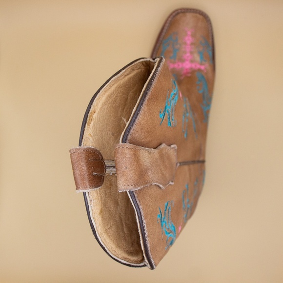 Circle G Embroidered Cross Leather Boots L5120 Women's Size 9 - Picture 6 of 11